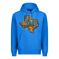 True Royal leopard cowhide sunflower texas map Premium Hoodie - Artiststas