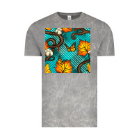 Cloud Rock autumn leaves seamless pattern Vintage Tee - BundleAndBundleShop