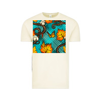 Vintage Arctic autumn leaves seamless pattern Vintage Tee - BundleAndBundleShop