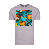 Vintage Zinc autumn leaves seamless pattern Vintage Tee - BundleAndBundleShop