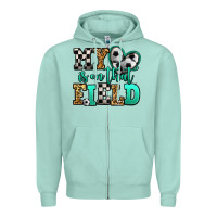 Seafoam my heart is on that field soccer Zipper Hoodie - Jasminsmagicworld
