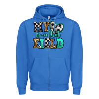 True Royal my heart is on that field soccer Zipper Hoodie - Jasminsmagicworld