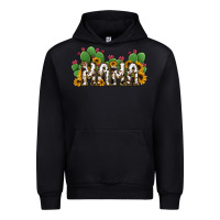 Black Cactus Cowhide Sunflower Mama and Mini Set Urban Hoodie - Jasminsmagicworld