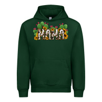 Forest Green Cactus Cowhide Sunflower Mama and Mini Set Urban Hoodie - Jasminsmagicworld