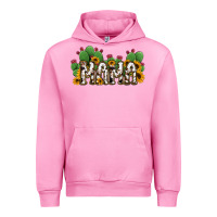 Fuchsia Pink Cactus Cowhide Sunflower Mama and Mini Set Urban Hoodie - Jasminsmagicworld