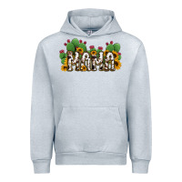 Heather Grey Cactus Cowhide Sunflower Mama and Mini Set Urban Hoodie - Jasminsmagicworld
