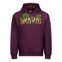 Mauve Wine Cactus Cowhide Sunflower Mama and Mini Set Urban Hoodie - Jasminsmagicworld