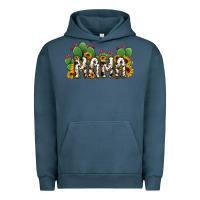 Pigment Midnight Navy Cactus Cowhide Sunflower Mama and Mini Set Urban Hoodie - Jasminsmagicworld