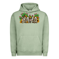 Pigment Oil Green Cactus Cowhide Sunflower Mama and Mini Set Urban Hoodie - Jasminsmagicworld