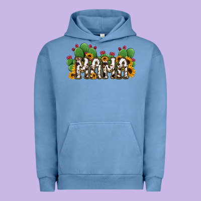 Cactus Cowhide Sunflower Mama And Mini Set Urban Hoodie Designed By Jasminsmagicworld