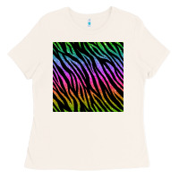 Bone zebra glitter seamless pattern Ladies Tee - BundleAndBundleShop