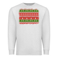 Oatmeal Heather knitted christmas reindeer pine tree background Premium Sweatshirt - Jasminsmagicworld
