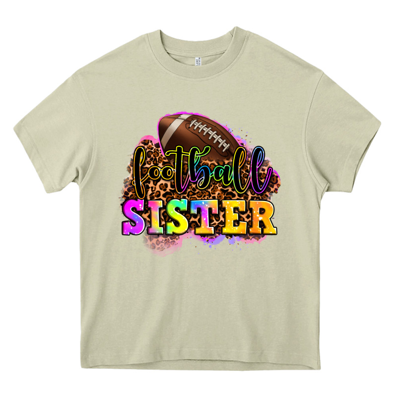 Football Sister Heavy Core Tee by OliviaCreatesArt | Teevron