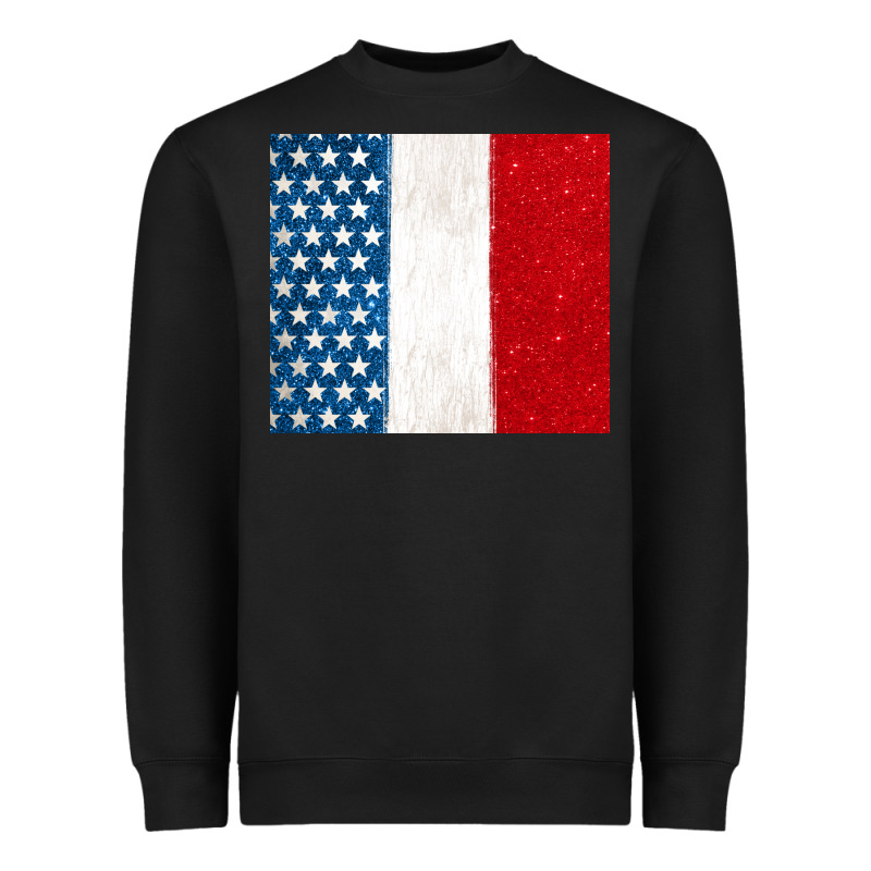 Custom Text American Flag(used Font 'doctrin Heavyweight Sweatshirt by Jasminsmagicworld | Teevron