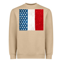 Mushroom custom text american flag(used font 'doctrin Heavyweight Sweatshirt - Jasminsmagicworld