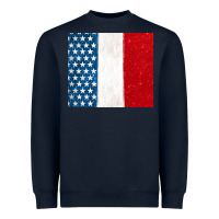 Navy custom text american flag(used font 'doctrin Heavyweight Sweatshirt - Jasminsmagicworld