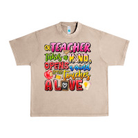 French Oak a Teacher Takes a Hand Opens a mind and Touches A Urban Heavy Tee - CowhideDigitalArt