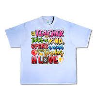 Grape Ice a Teacher Takes a Hand Opens a mind and Touches A Urban Heavy Tee - CowhideDigitalArt