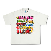 Pistachio a Teacher Takes a Hand Opens a mind and Touches A Urban Heavy Tee - CowhideDigitalArt