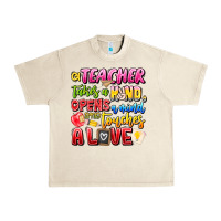 Sandshell a Teacher Takes a Hand Opens a mind and Touches A Urban Heavy Tee - CowhideDigitalArt