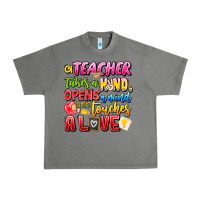 Tornado a Teacher Takes a Hand Opens a mind and Touches A Urban Heavy Tee - CowhideDigitalArt