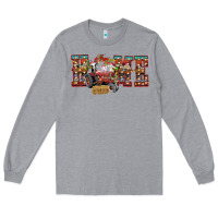 Heather Grey home Christmas farm animals Long Sleeve Tee - CowhideDigitalArt