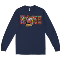 Navy home Christmas farm animals Long Sleeve Tee - CowhideDigitalArt