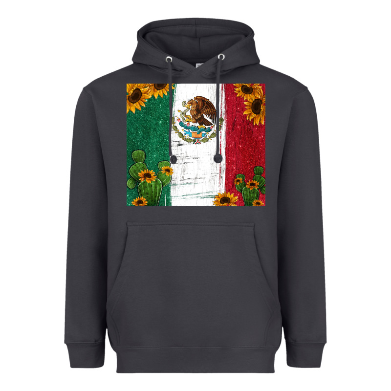 Cactus Sunflower Mexican Flag Z Heavyweight Hoodie by Jasminsmagicworld | Teevron