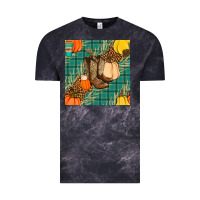 Cloud Black fall boot seamless pattern Vintage Tee - BundleAndBundleShop
