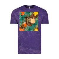 Cloud Purple fall boot seamless pattern Vintage Tee - BundleAndBundleShop