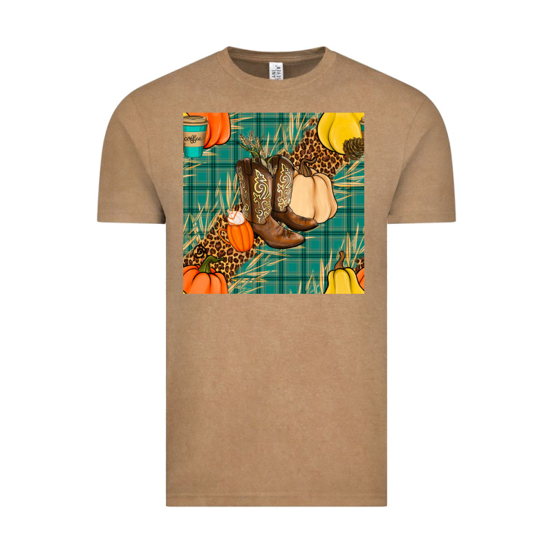 Fall Boot Seamless Pattern Vintage Tee by BundleAndBundleShop | Teevron