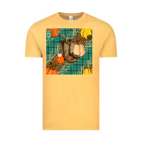 Vintage Mustard fall boot seamless pattern Vintage Tee - BundleAndBundleShop