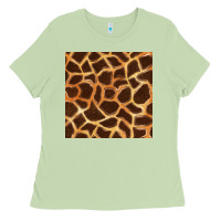 Matcha giraffe seamless pattern Ladies Tee - BundleAndBundleShop