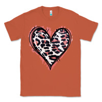 Copper Leopard Glitter Heart Classic Tee - Jasminsmagicworld
