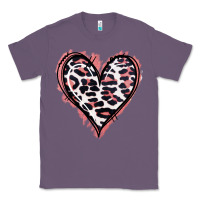 Lavender Leopard Glitter Heart Classic Tee - Jasminsmagicworld