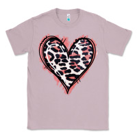 Lilac Leopard Glitter Heart Classic Tee - Jasminsmagicworld