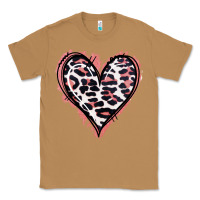 Toasted Coconut Leopard Glitter Heart Classic Tee - Jasminsmagicworld