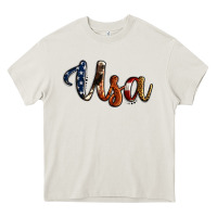 Cream usa calligraphy Heavy Core Tee - Jasminsmagicworld
