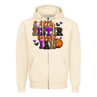Sandshell little sister biggest fan basketball Zipper Hoodie - Jasminsmagicworld