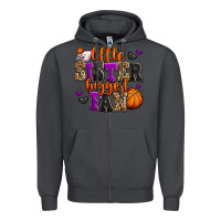 Smoke little sister biggest fan basketball Zipper Hoodie - Jasminsmagicworld