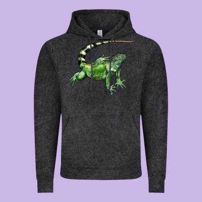 İguana Vintage Hoodie Designed By Lillyallendesigns