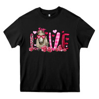 Black valentines day love horse Heavy Core Tee - OliviaCreatesArt