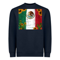 Navy cactus sunflower mexican flag z Heavyweight Sweatshirt - Jasminsmagicworld
