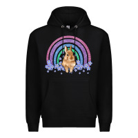 Black bunny rainbow Premium Hoodie - Artiststas