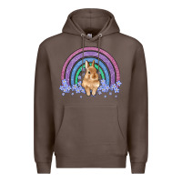 Coffee bunny rainbow Premium Hoodie - Artiststas