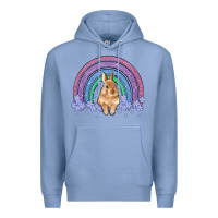Colony Blue bunny rainbow Premium Hoodie - Artiststas