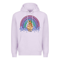 Lilac bunny rainbow Premium Hoodie - Artiststas