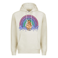Oatmeal Heather bunny rainbow Premium Hoodie - Artiststas