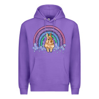 Purple bunny rainbow Premium Hoodie - Artiststas