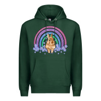 Sports Green bunny rainbow Premium Hoodie - Artiststas